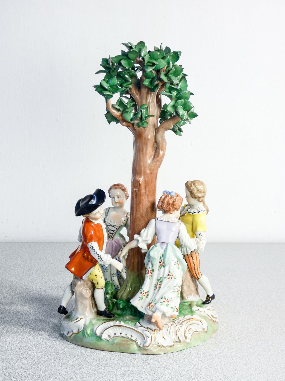 Dresden Porcelain Sculpture Molded And Painted By Hand. Early 20th Cent. photo Art