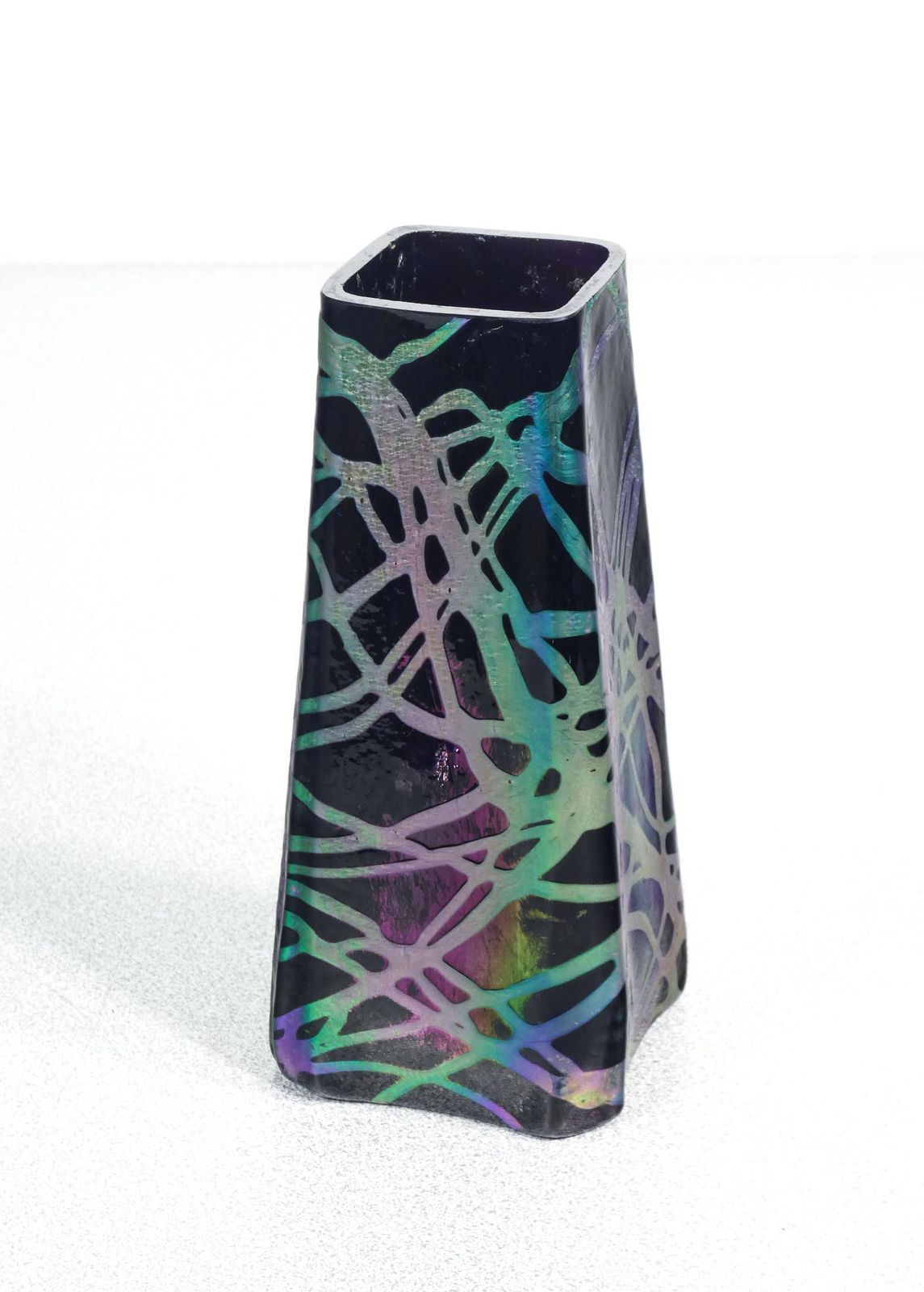 Pallme König Iridescent Blown Glass Vase. Austria, Years 10 photo 370.0