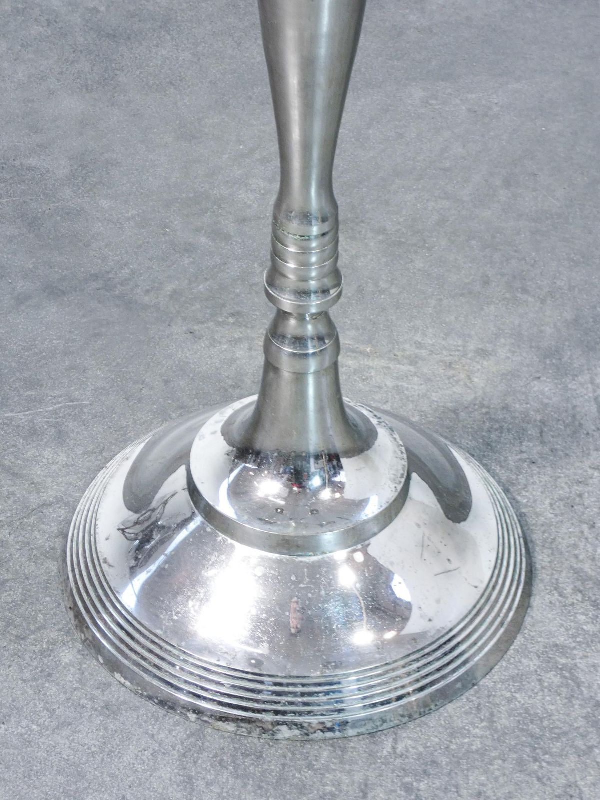 Home Decor Large Floor Candelabra, Five Lumen Metal Torchiere, Louis XVI Style photo