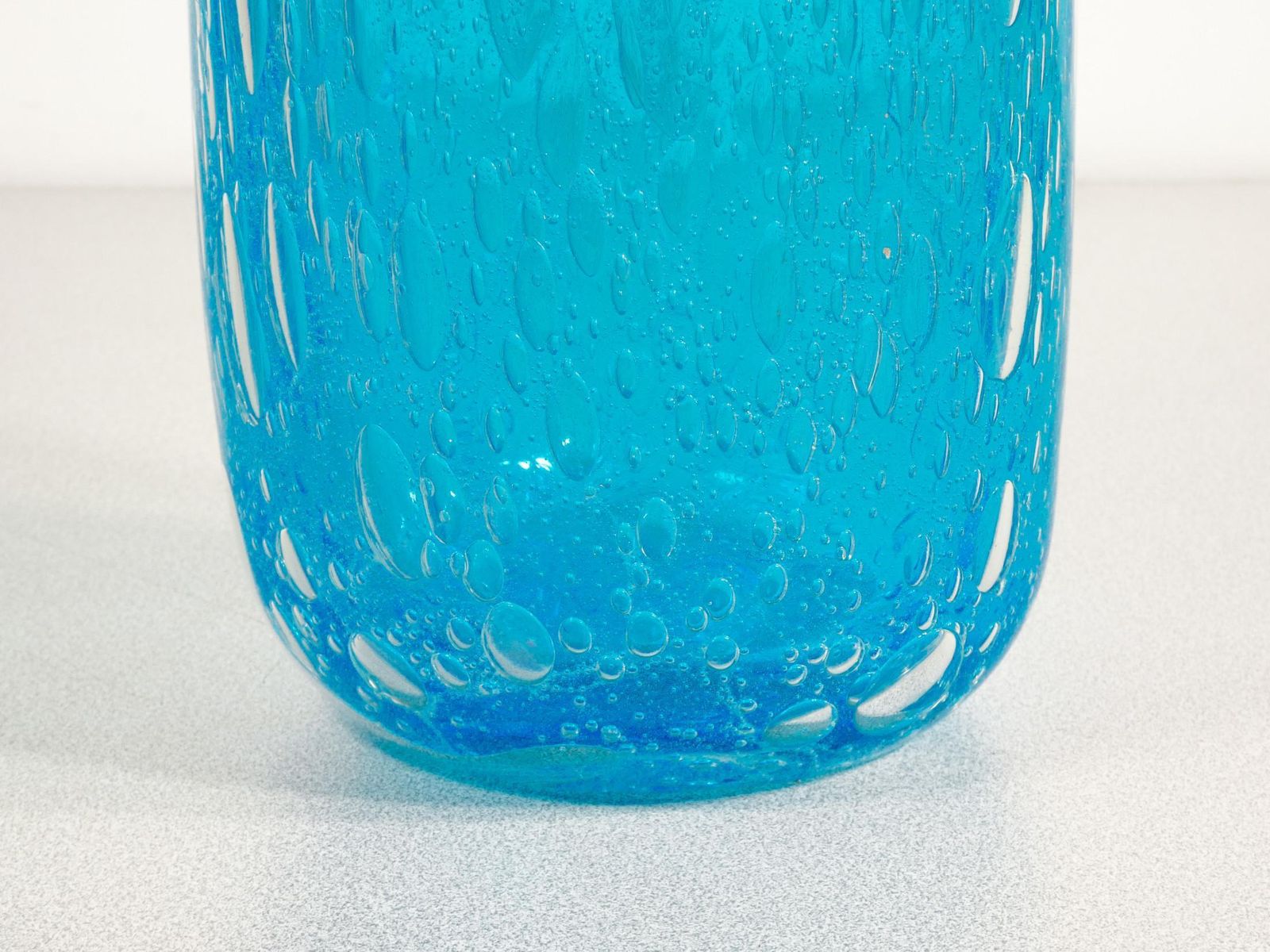 Bullicant Blown Glass Vase Signed Alessandro Barbaro. Murano photo vintage