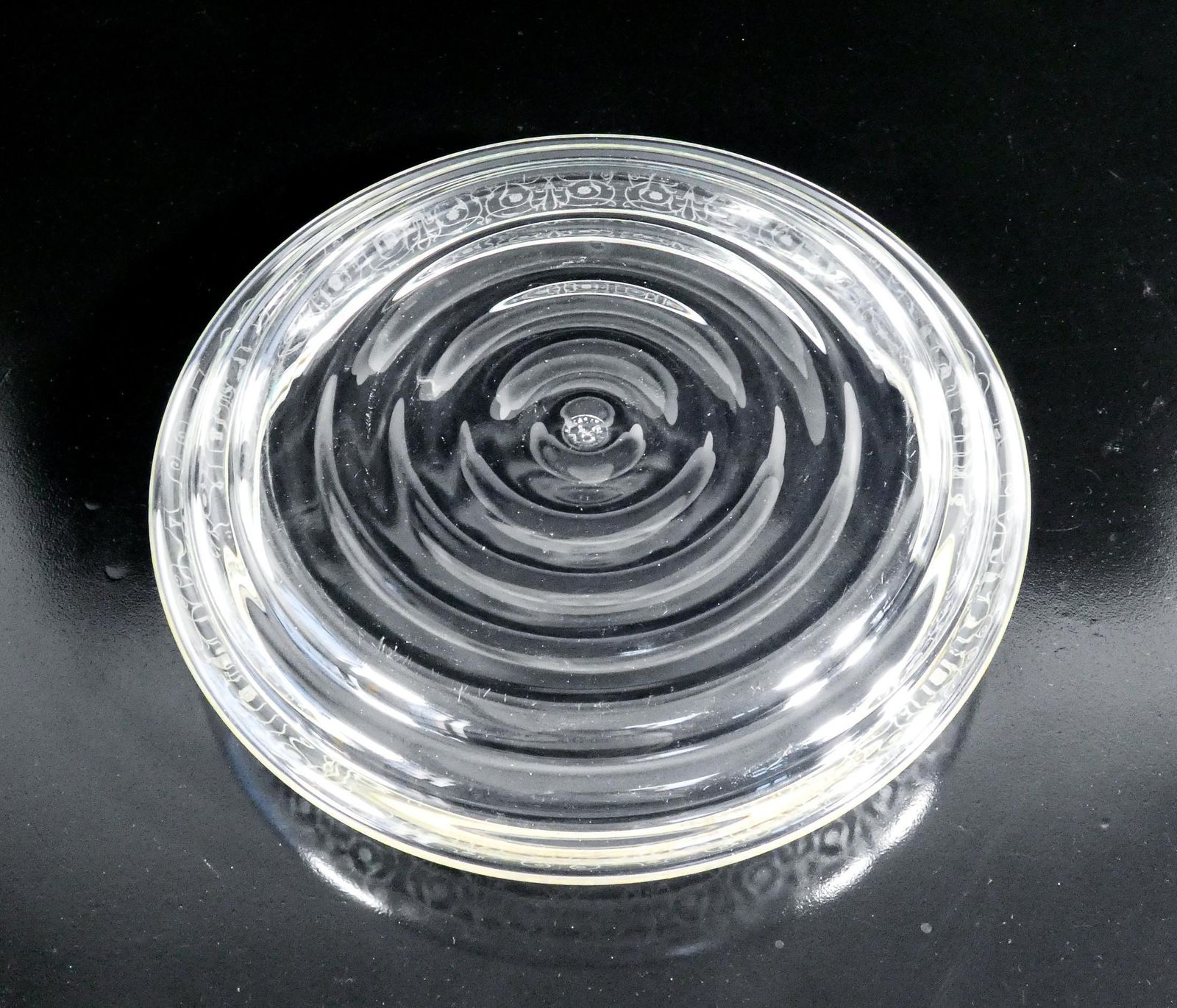 Centerpiece Vase, Fruit Bowl Baccarat Decoration Rohan Silver Rim 800 photo vintage