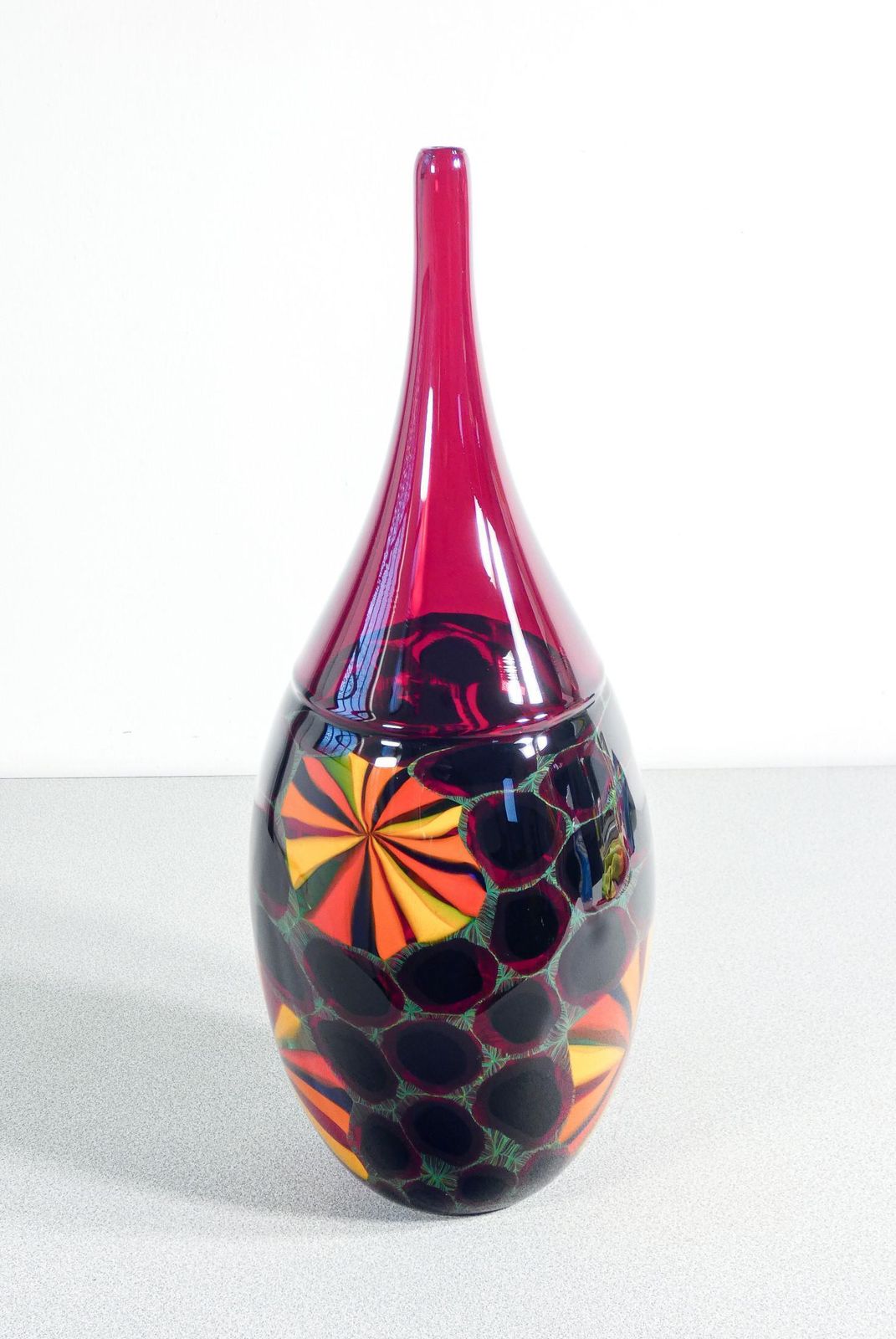 Blown Glass Vase Design Paolo Crepax. 1990s photo furniture