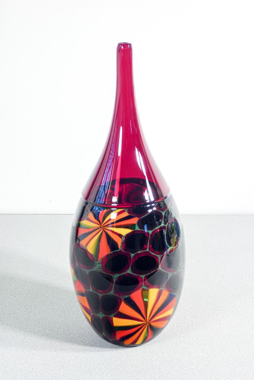 Blown Glass Vase Design Paolo Crepax. 1990s photo Home Decor