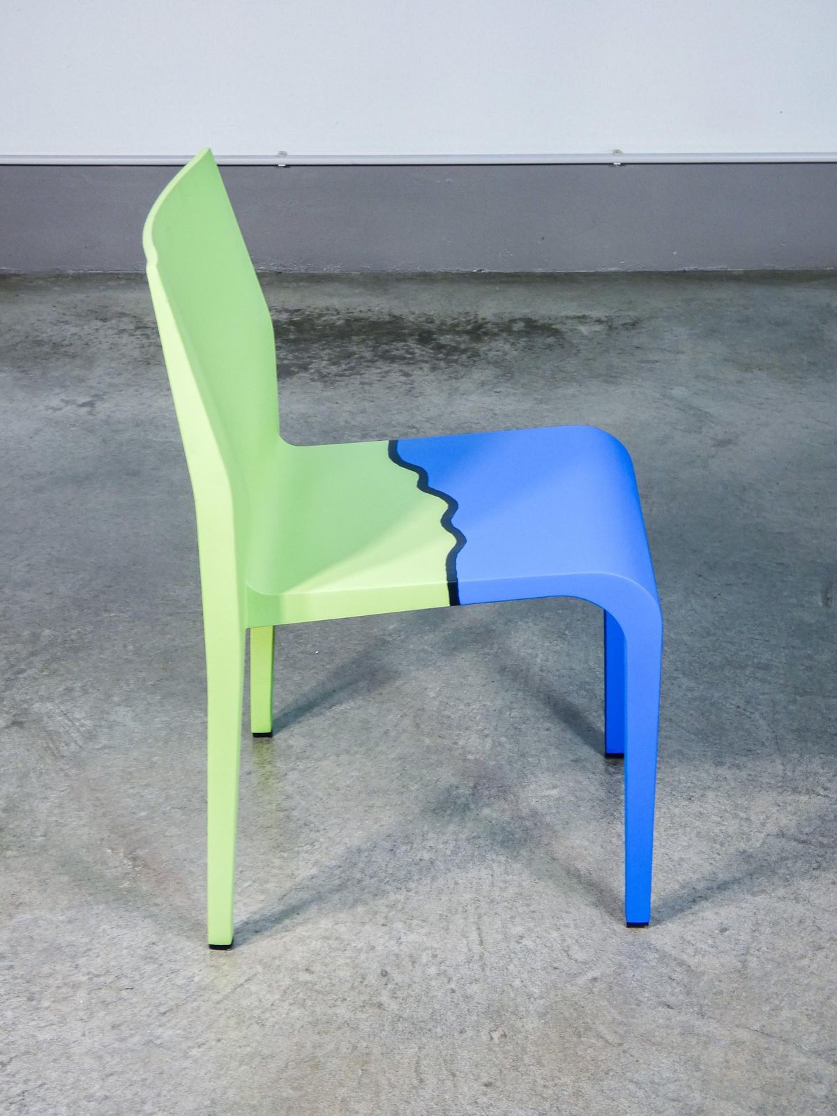 Laleggera Alias Chair, Part Of The Work "Mezzoterra Mezzomare" By M. Pistoletto photo vintage
