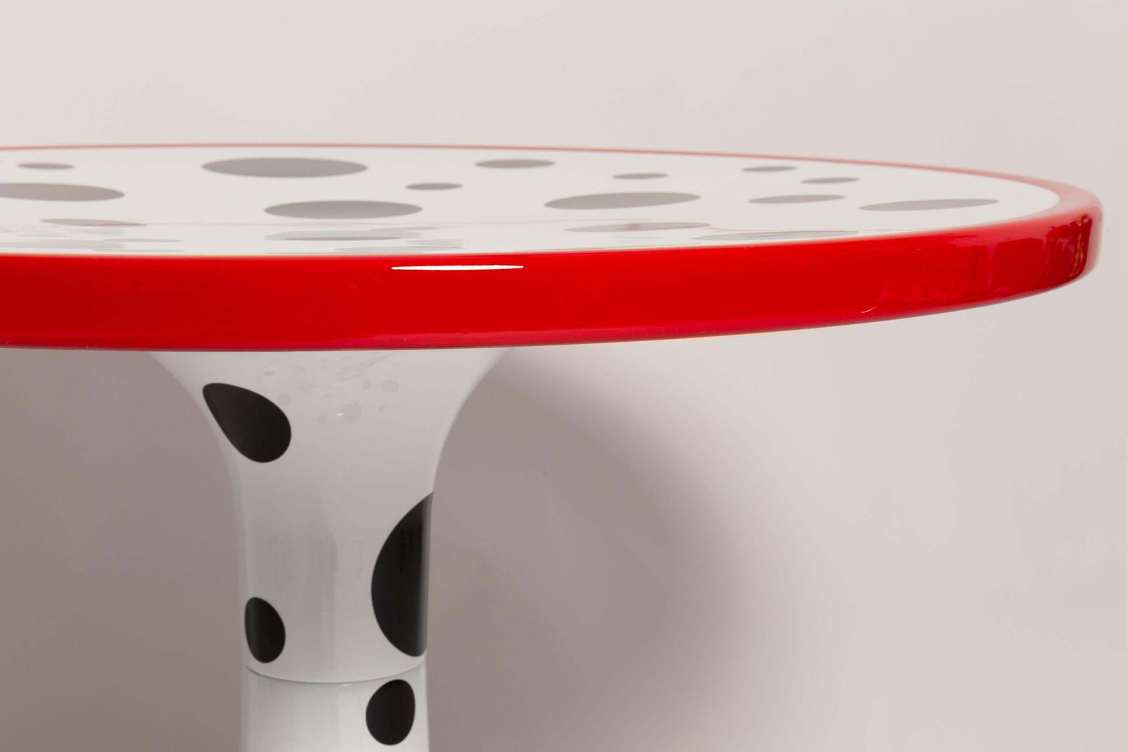 Mid Century Cruella Dalmatian Kangaroo Table, By Ernst Moeckl, Germany, 1968 photo vintage
