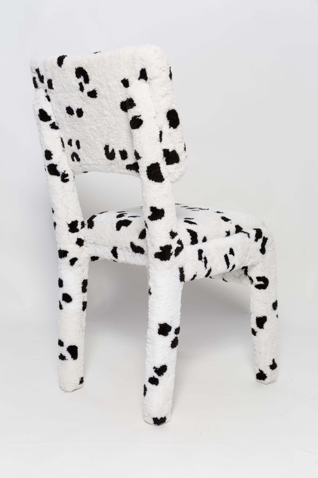 Mid Century Hand Tufting Dalmatian Chair, Rajmund Halas, Poland, 1960s photo 1544.0