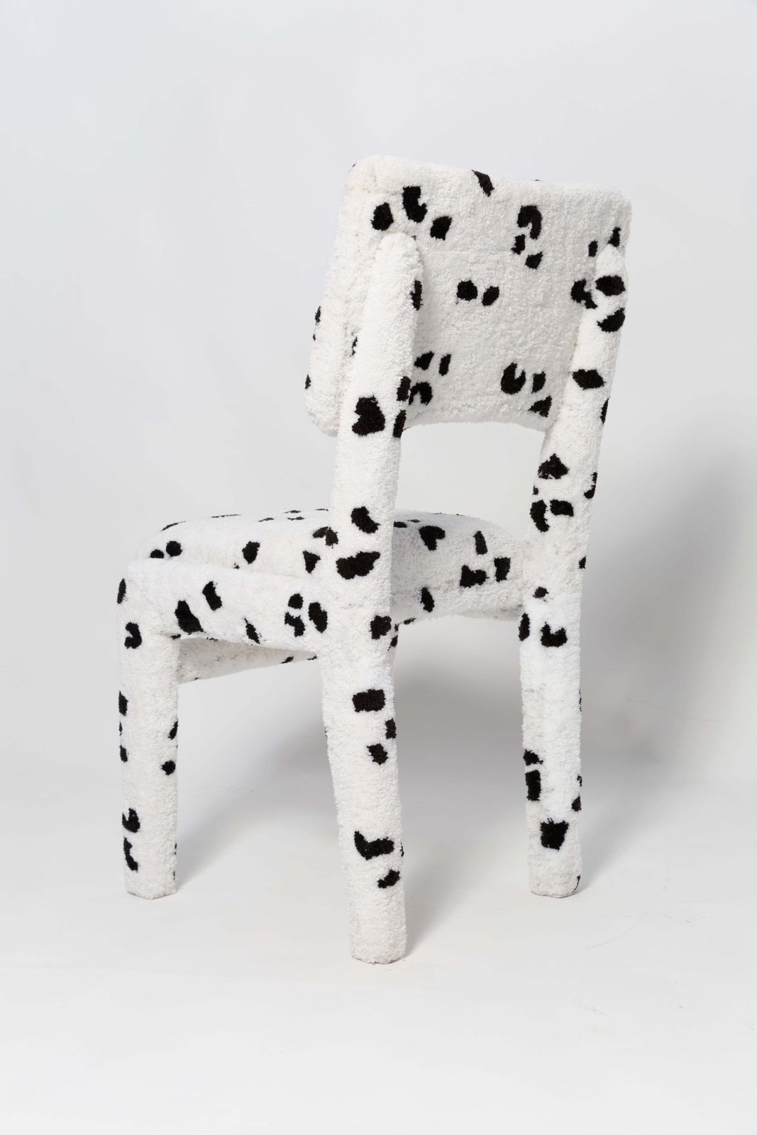 photo furniture Mid Century Hand Tufting Dalmatian Chair, Rajmund Halas, Poland, 1960s