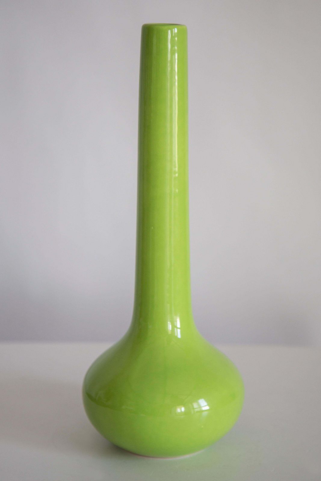 Mid Century Vintage Artistic Ceramic Green Vase, Europe, 1970s photo furniture