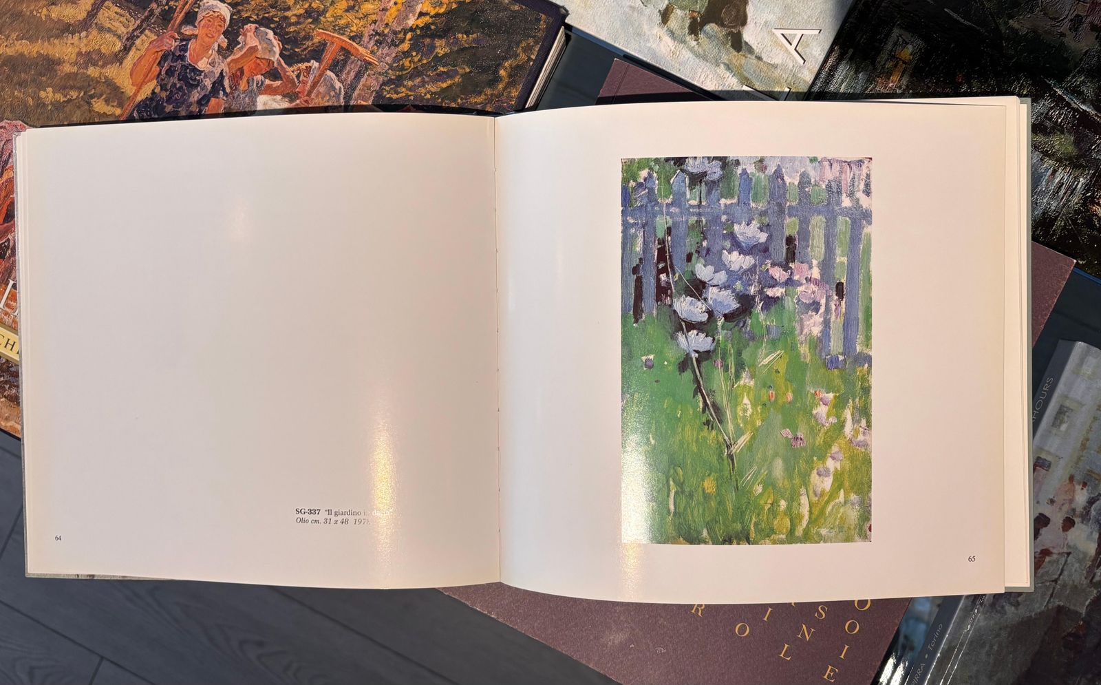 Gleb Savinov"In Giardino" Olio Cm. 31 X 48   19781978 photo buy