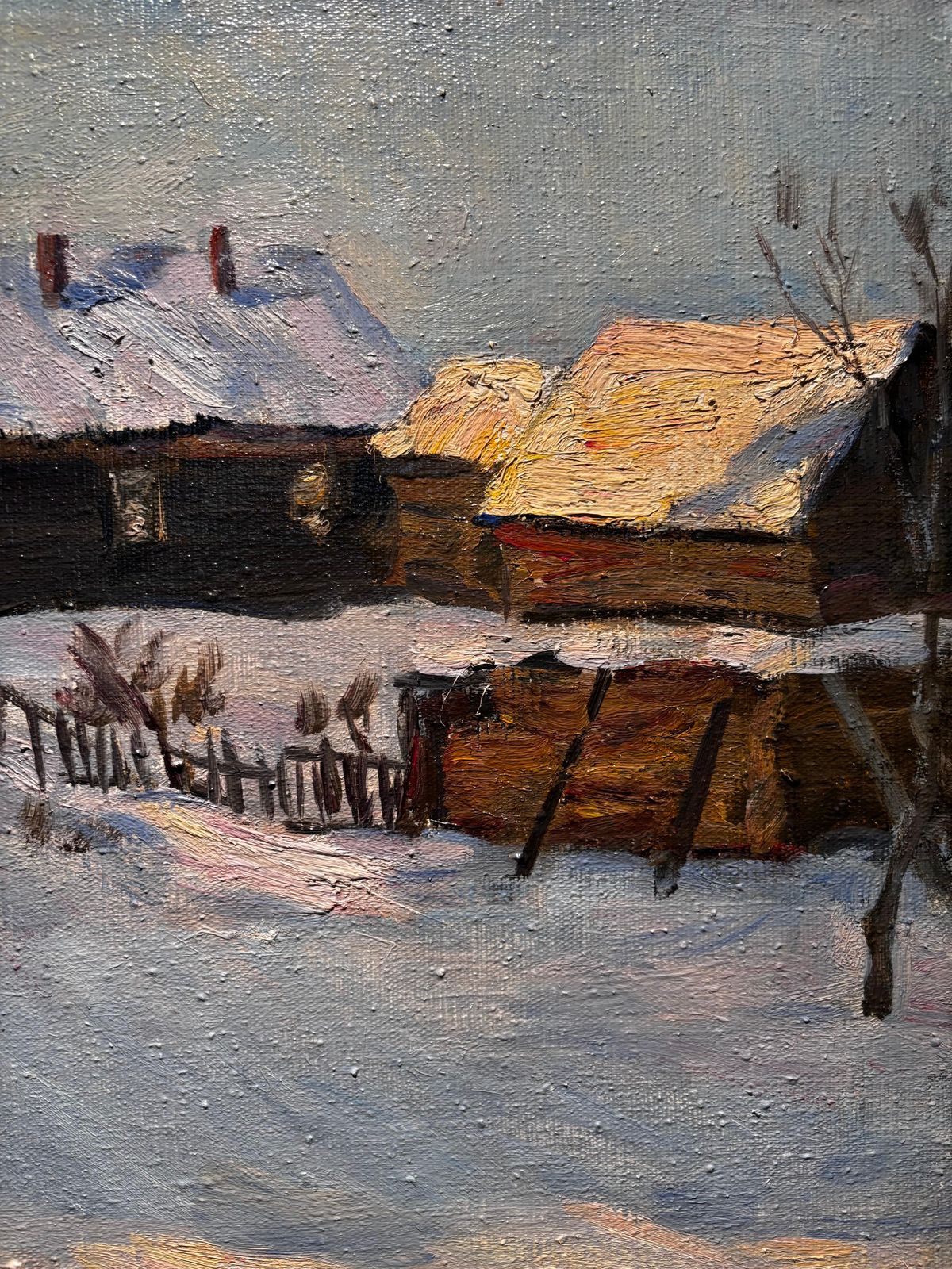 Boris Lavrenkoluce Serale  Olio Su Tela  55 X 45 19851986 photo Art