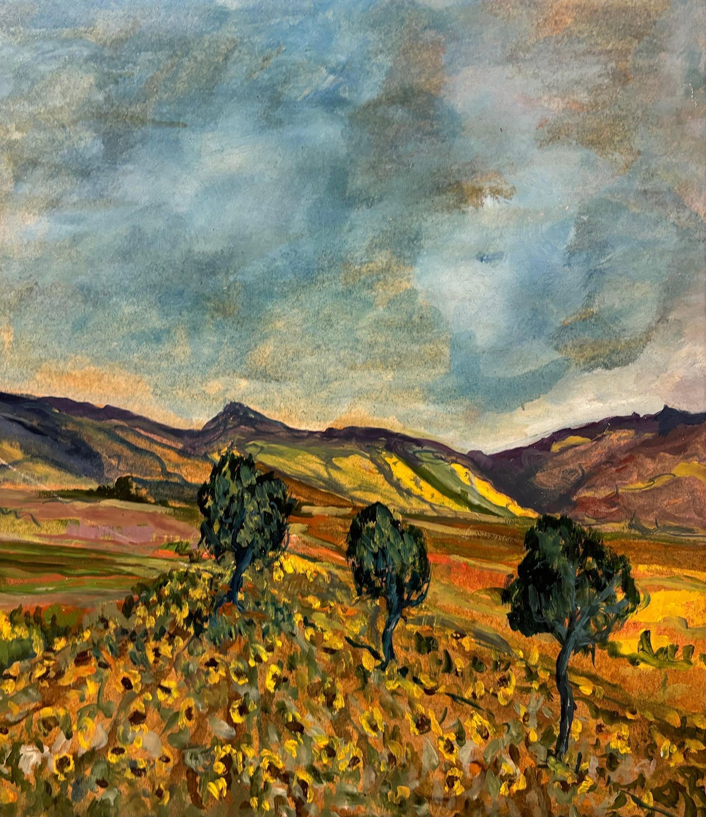 Pite Sarranof"Girasoli" Francia  Cm. 68 X 502007 photo for sale