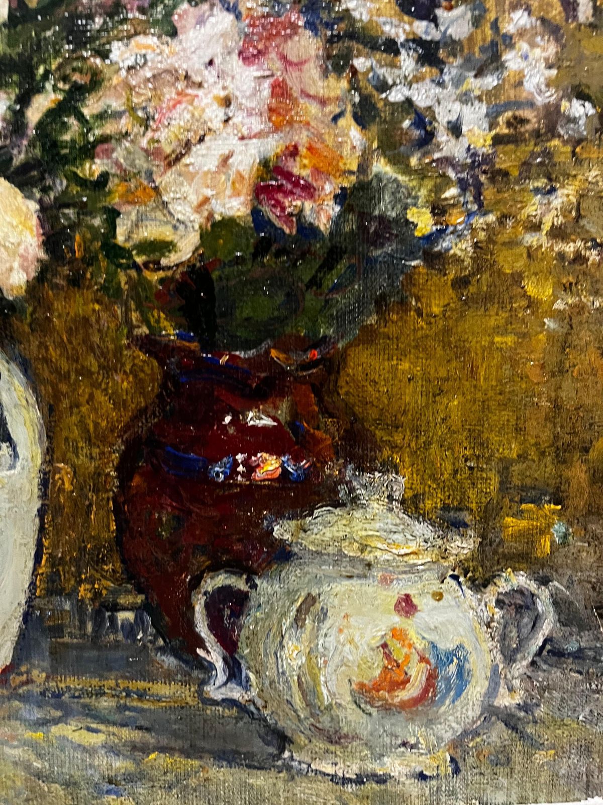 Nikolai Tolkounov"Fiori"  Olio  Cm. 61 X 48  19701970 photo 4717.0