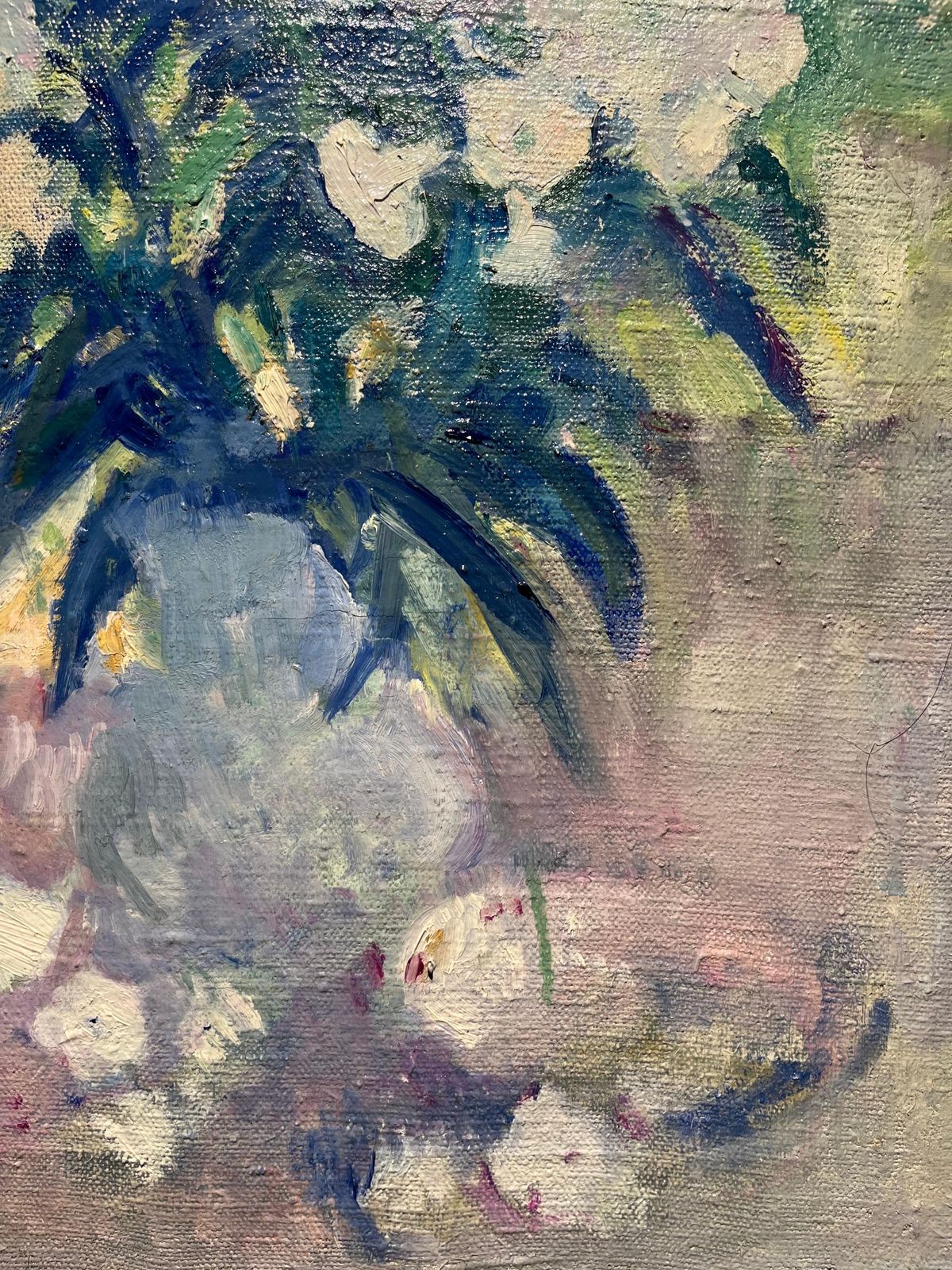 Olga Bogaevskaja"Bouquet, Light Blue" Oil Cm45 X 551983 photo Art