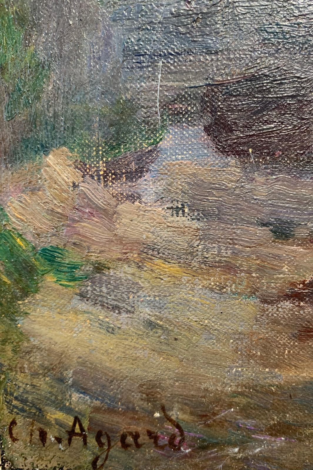 Charles Jean Agard"View Of Rouen" France, Impressionist 19th Century, Oil On Cardboard, 18981898 photo 5146.0