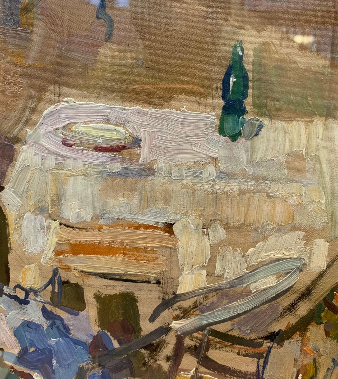 Gleb Savinov"Newborn In The Garden" Child, Garden Oil Cm.34 X 49 19741974 photo Art
