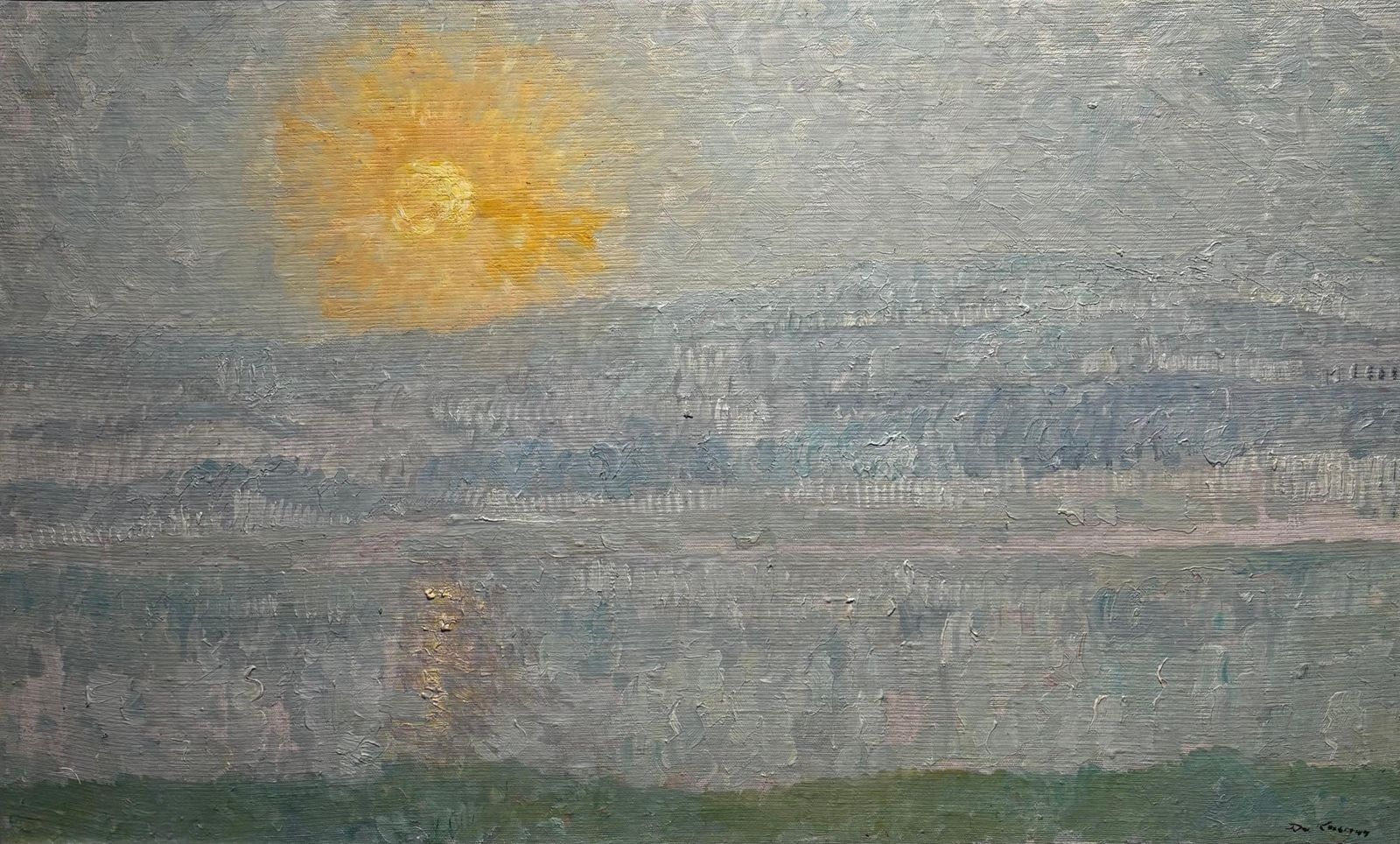 Dmitrij Kosmin"Shining Sunrise"  Oil Cm. 100 X 621978 photo furniture