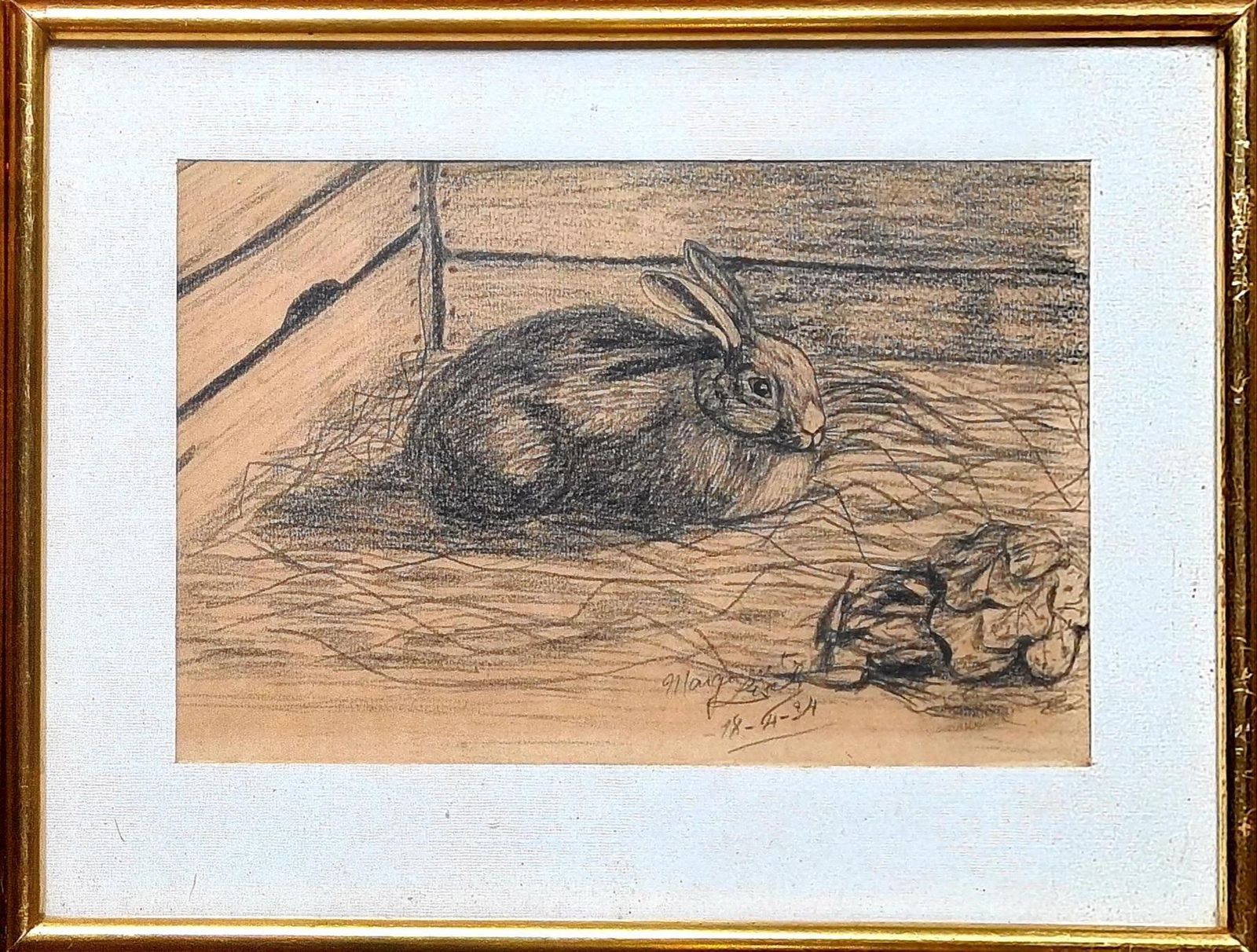 Margaret Liselthe Rabbit And The Cat1934 photo furniture