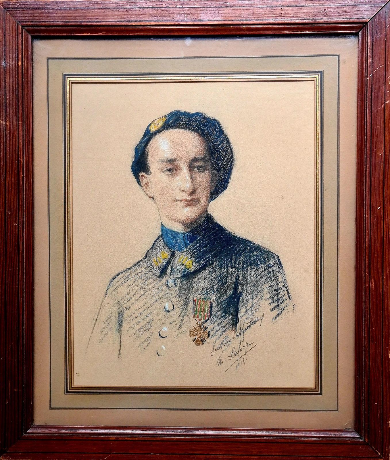 Marie Laforgeearly 20th Century French Military Portrait, The Brave Soldier1919 photo furniture