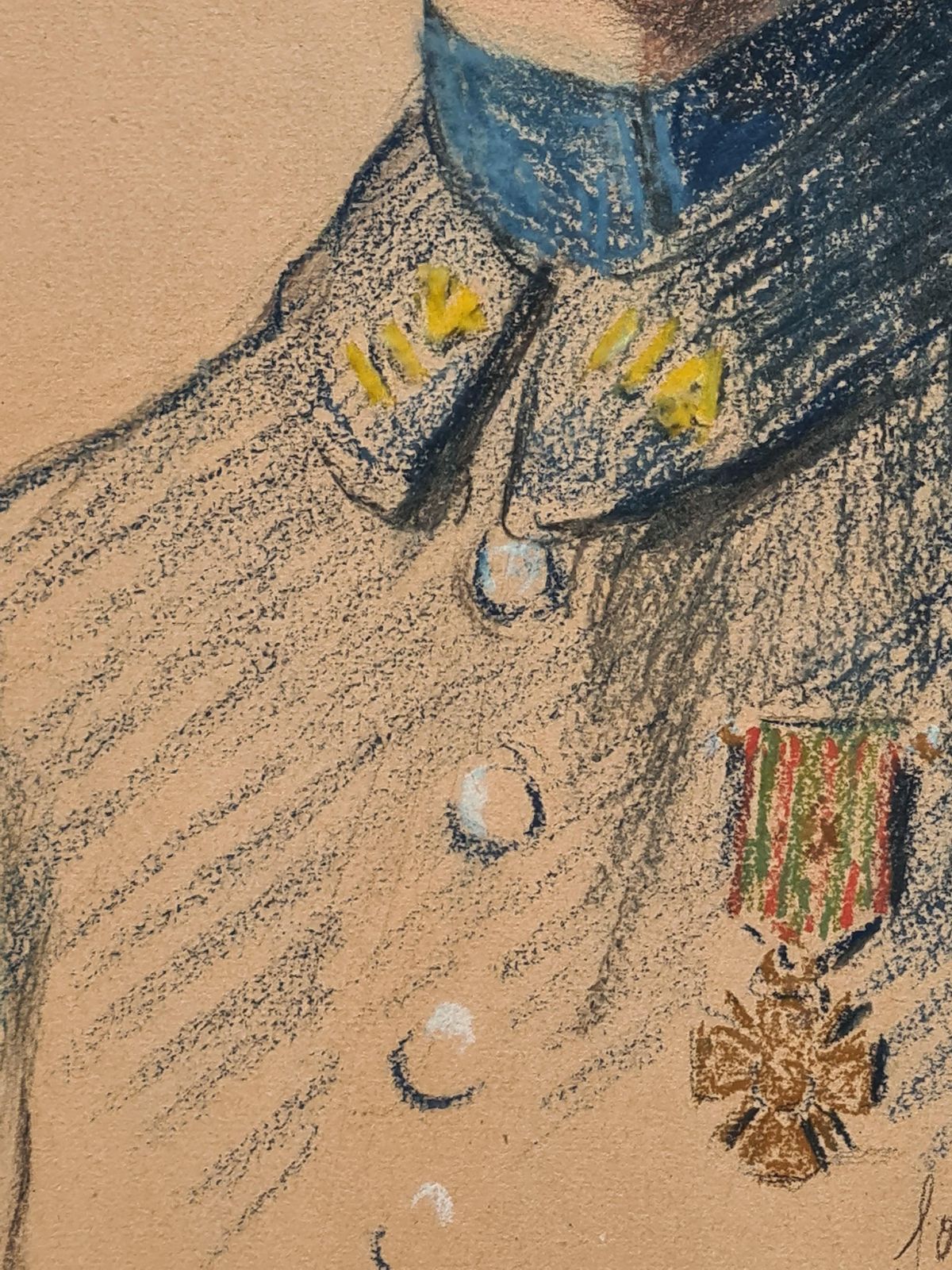 Marie Laforgeearly 20th Century French Military Portrait, The Brave Soldier1919 photo vinterior