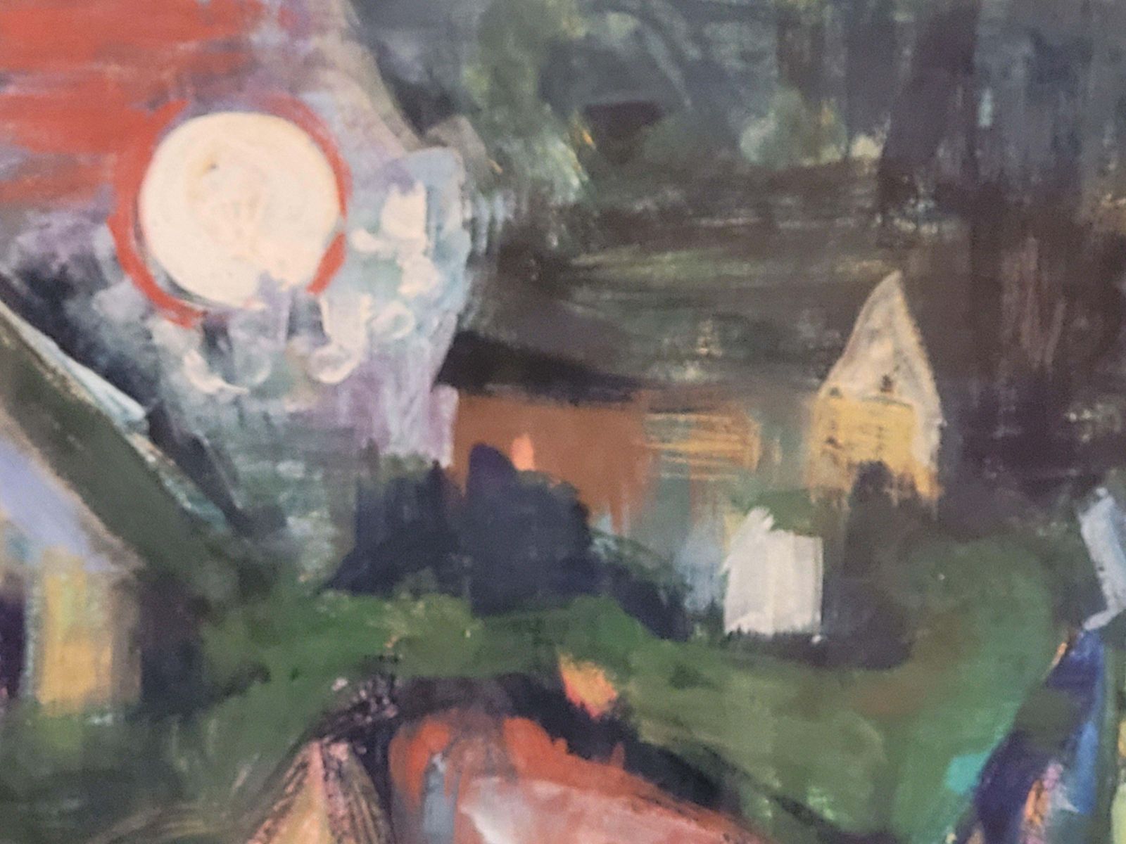Raphaël Arnal Mid Century French Expressionist Landscape Portrait, La Fermière Normande.1949 photo vinterior