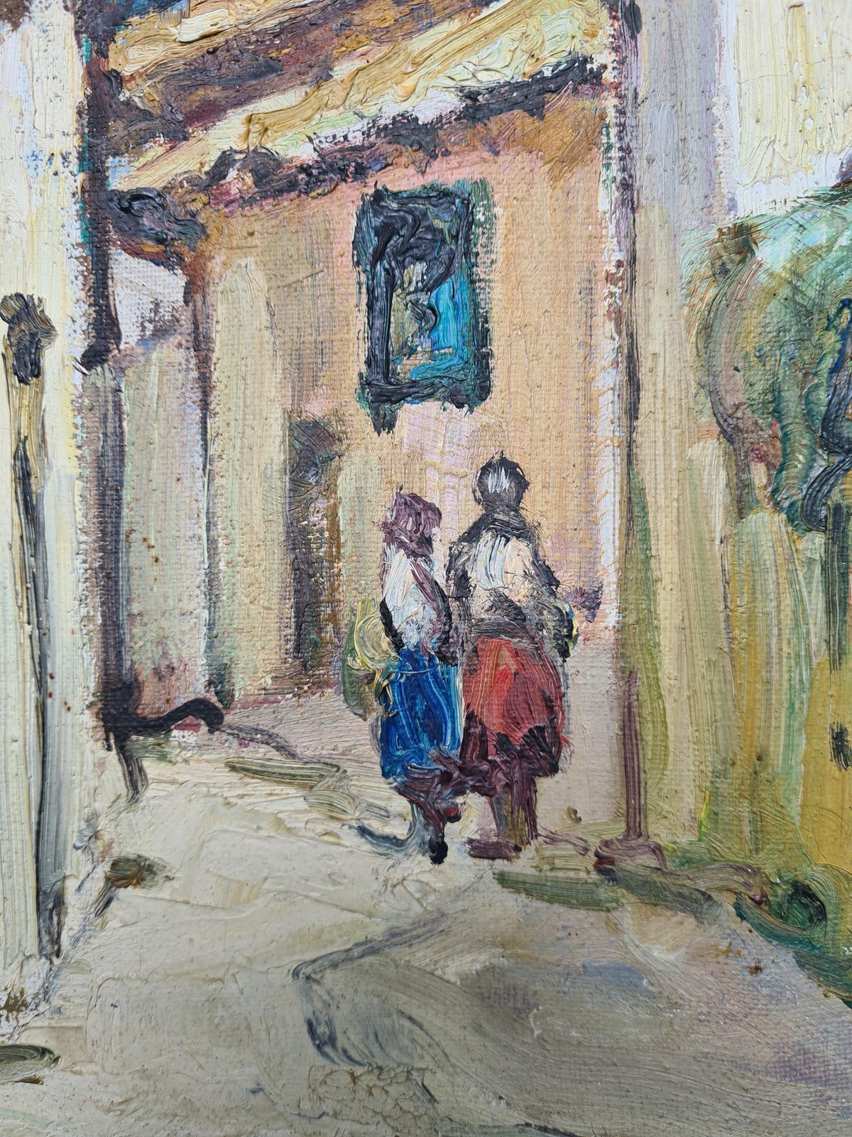 J Georgesmid 20th Century Oil On Canvas View Of Grenada photo for sale