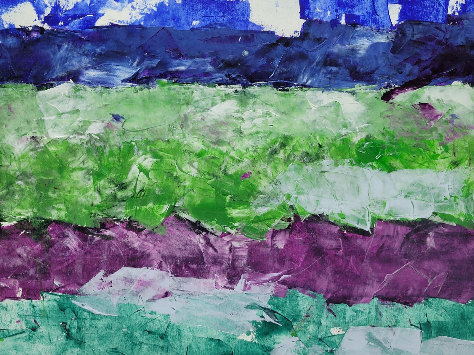 Christian Manoury Contemporary Abstract Expressionist Color Field Acrylic On Canvas. Les Champs X.2020 photo 3272.0