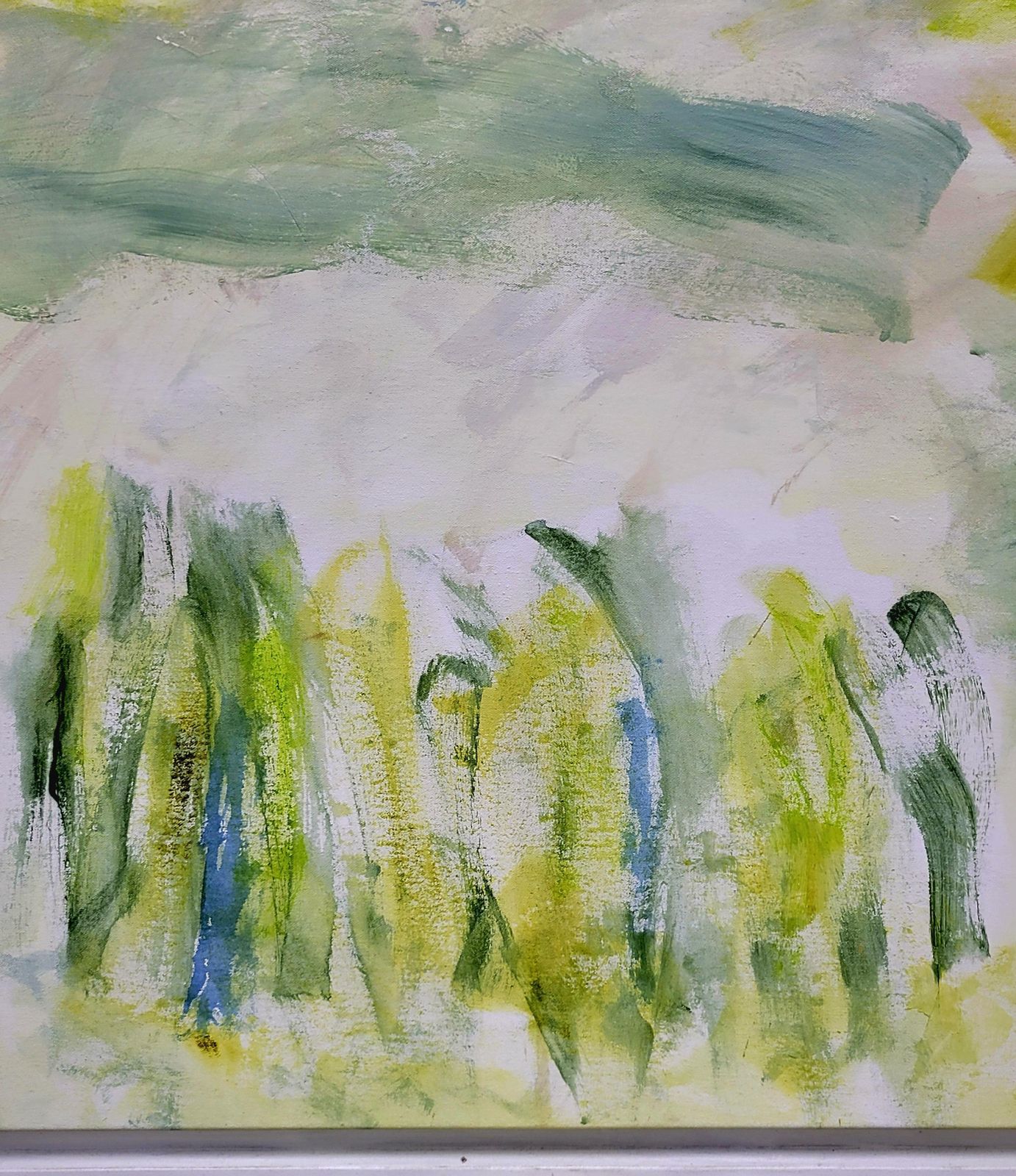 Christian Manoury Contemporary Abstract Expressionist,  Color Field Landscape.  Les Champs VIII.2021 photo furniture