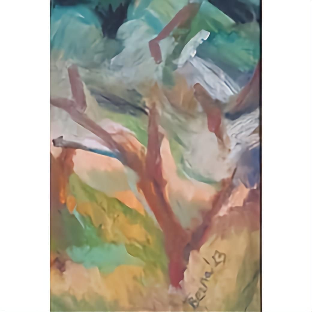 Bernadette Van Baarsen 'Le Chemin Privé B'. Contemporary Fauvist Pastel Landscape.2023 photo vinterior