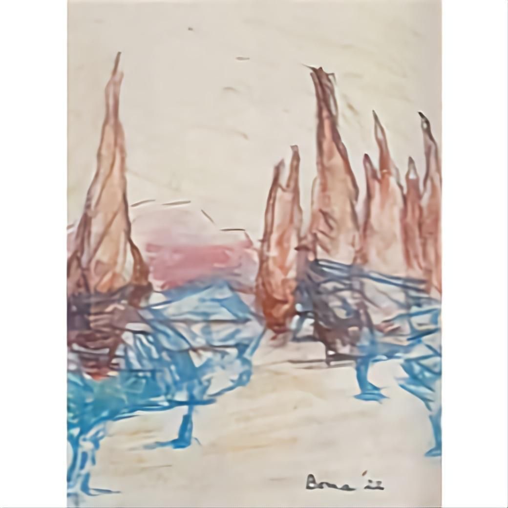 Bernadette Van Baarsen 'Saint Jean No.5' Contemporary Fauvist Pastel.2022 photo 207.0