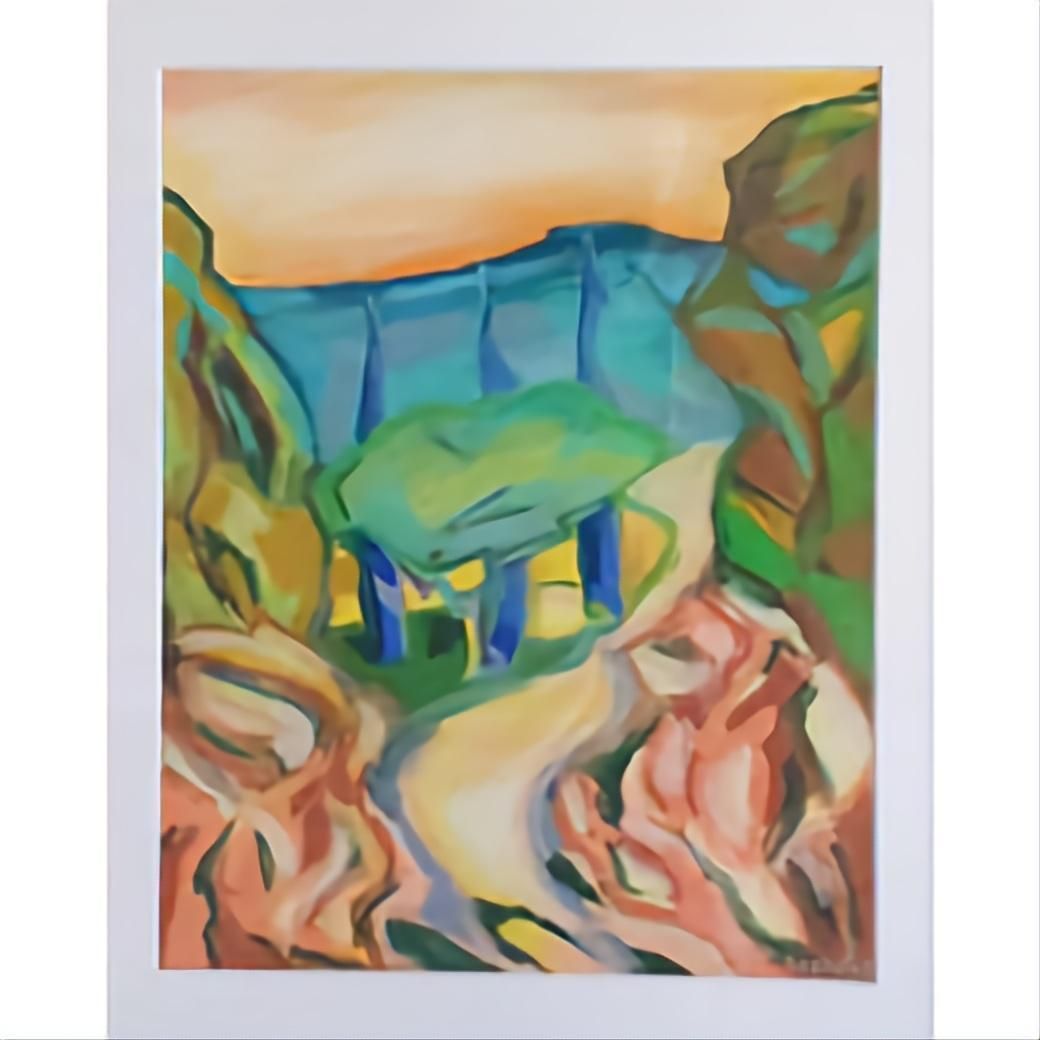 Bernadette Van Baarsen 'Cancan B'. Contemporary Fauvist Pastel Landscape.2023 photo Art