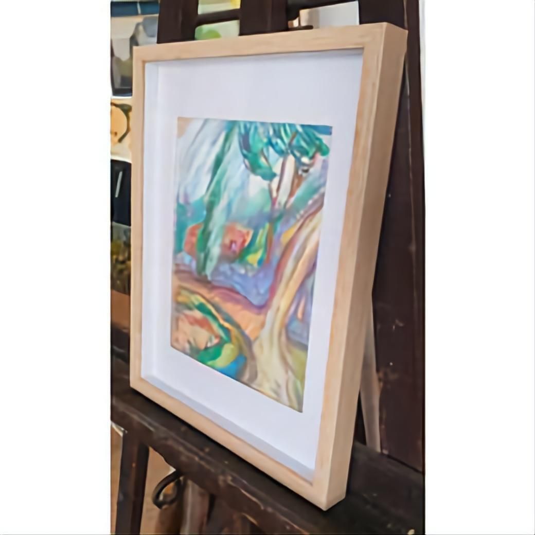 photo furniture Bernadette Van Baarsen 'Le Petit Chemin'. Contemporary Fauvist Pastel Of A Provençal Landscape.2023