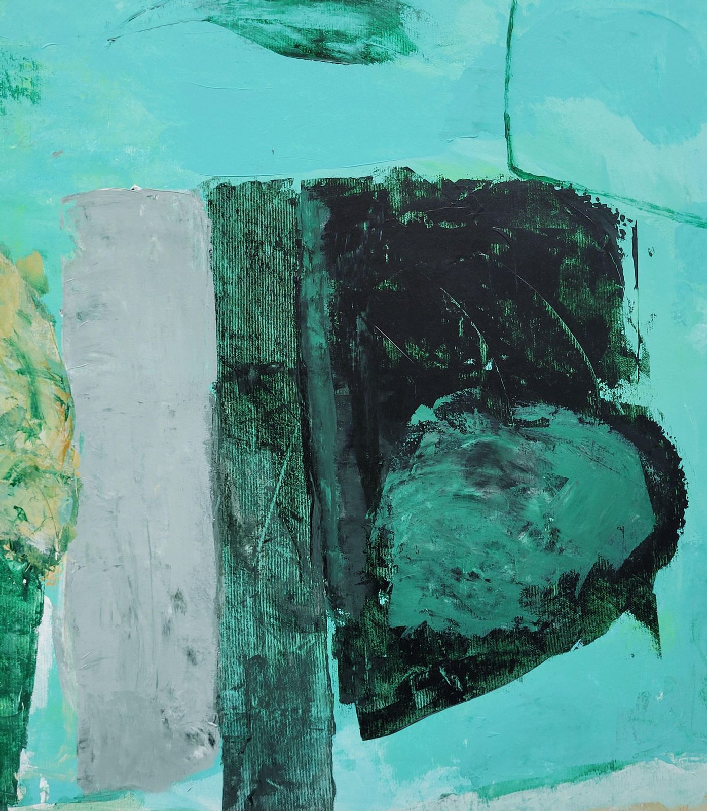 Christian Manoury Contemporary Abstract Expressionist Color Field Landscape, Les Champs Vi2021 photo Art