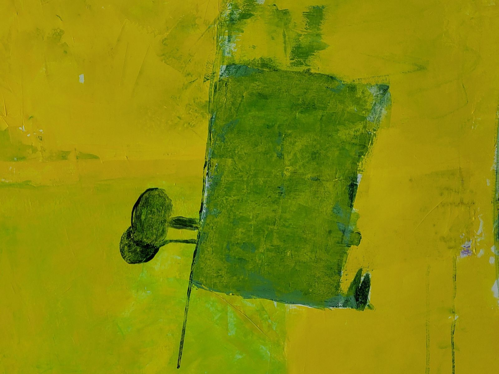 Christian Manoury Contemporary Abstract Expressionist Color Field Landscape, Les Champs Iv2021 photo furniture