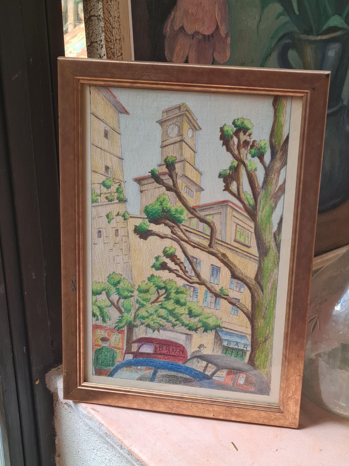 photo for sale French Mid Century Drawing, 'Ligne Claire' After Hergé, Grasse, South Of France1969