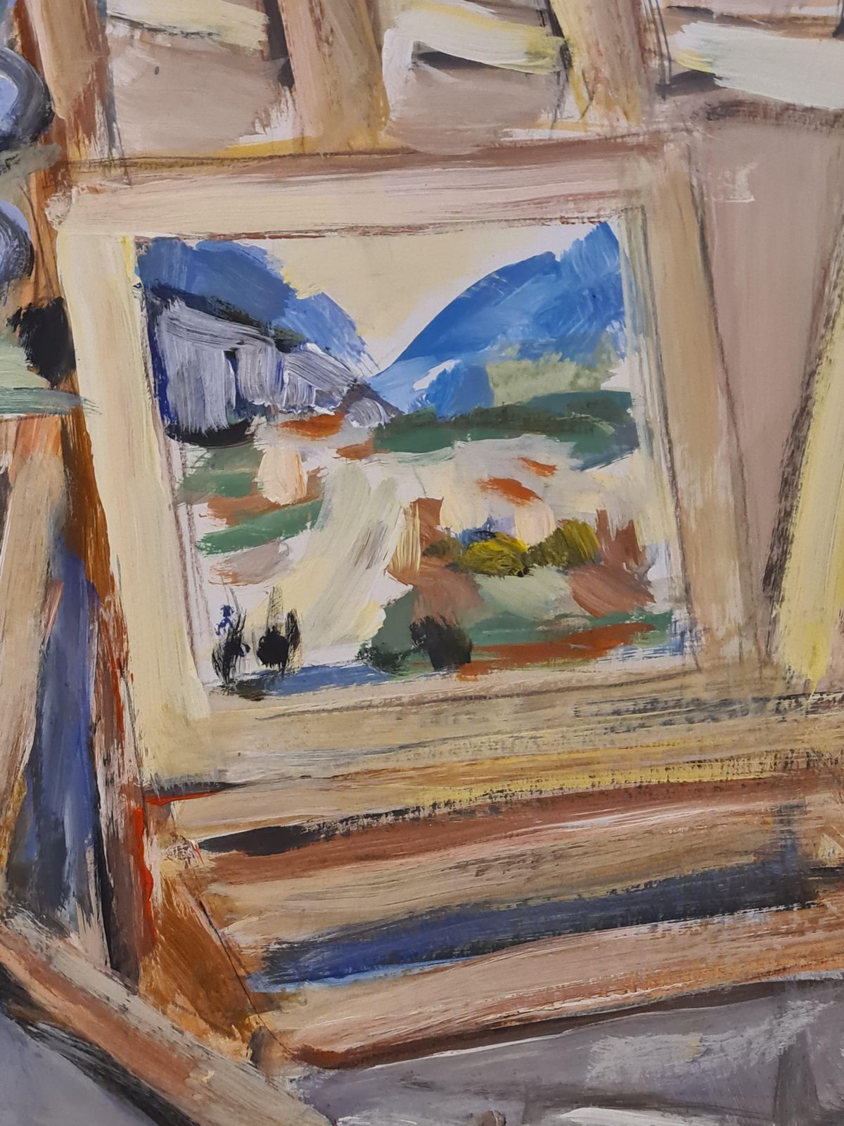 Colourful French Interior View, The Artist's Atelier, Chez Marie Astoin From 2002 By Claude Gemy photo furniture