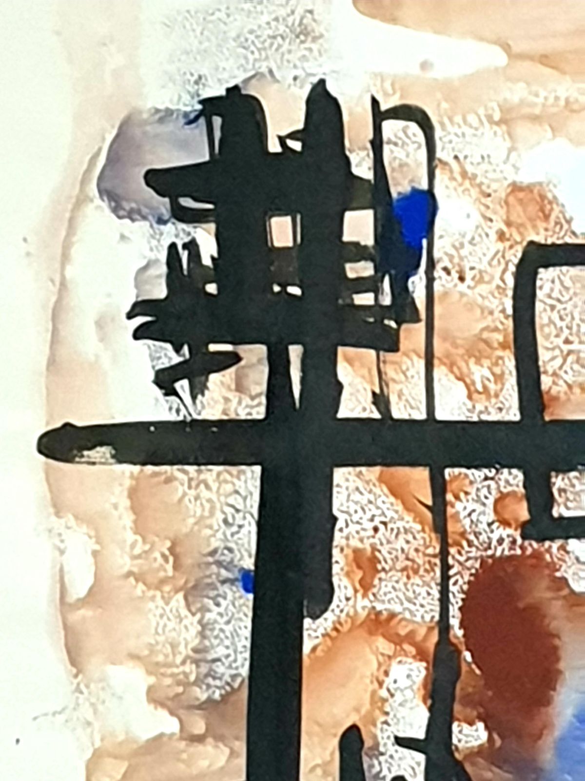 Abstract Expressionist Belgian Gouache On Paper, 1970s By André Pierard photo Art