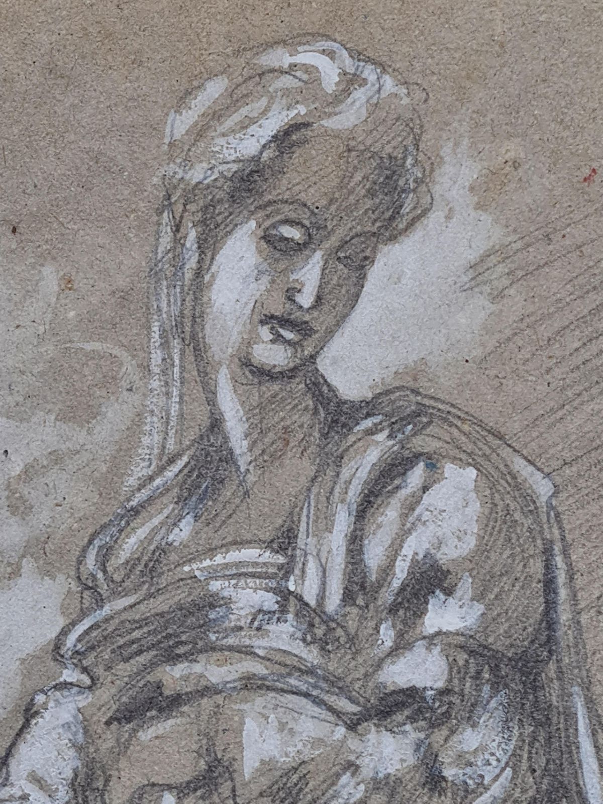 Renaissance Style Drawing Of The Medici Madonna And Cherubs photo furniture