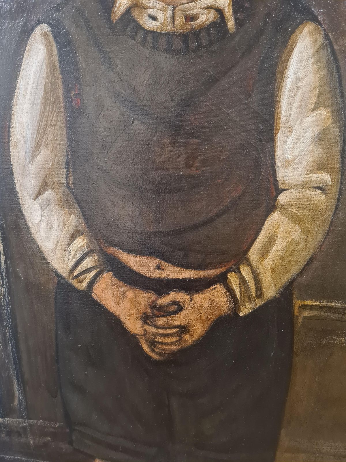 Stuart Mackenzie, 'Him', A Large Glasgow School Oil Painting Portrait On Canvas. 1990s photo vinterior