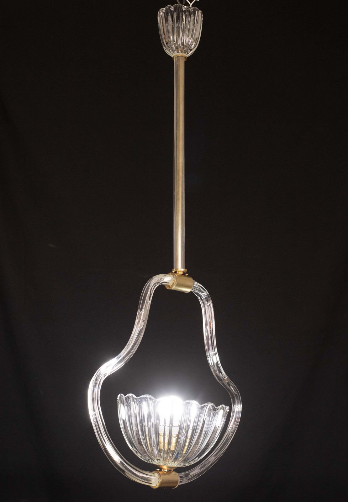 1201.0 Elegant Art Decò Barovier And Toso Chandelier, 1940s photo