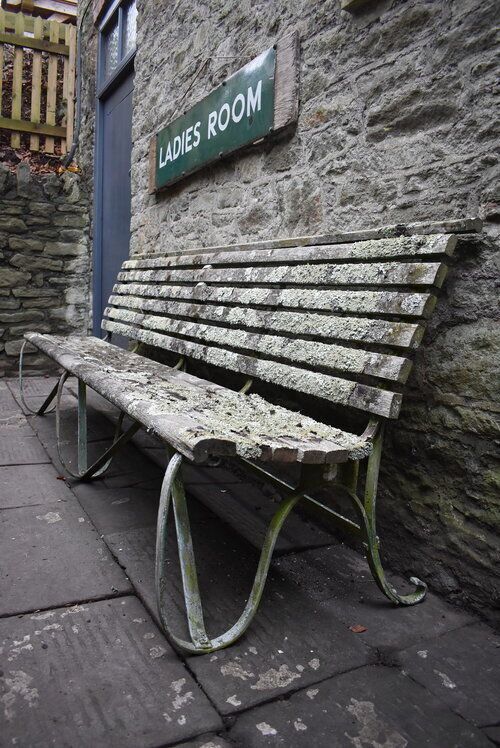 photo for sale Victorian Iron & Teak Long Garden Bench