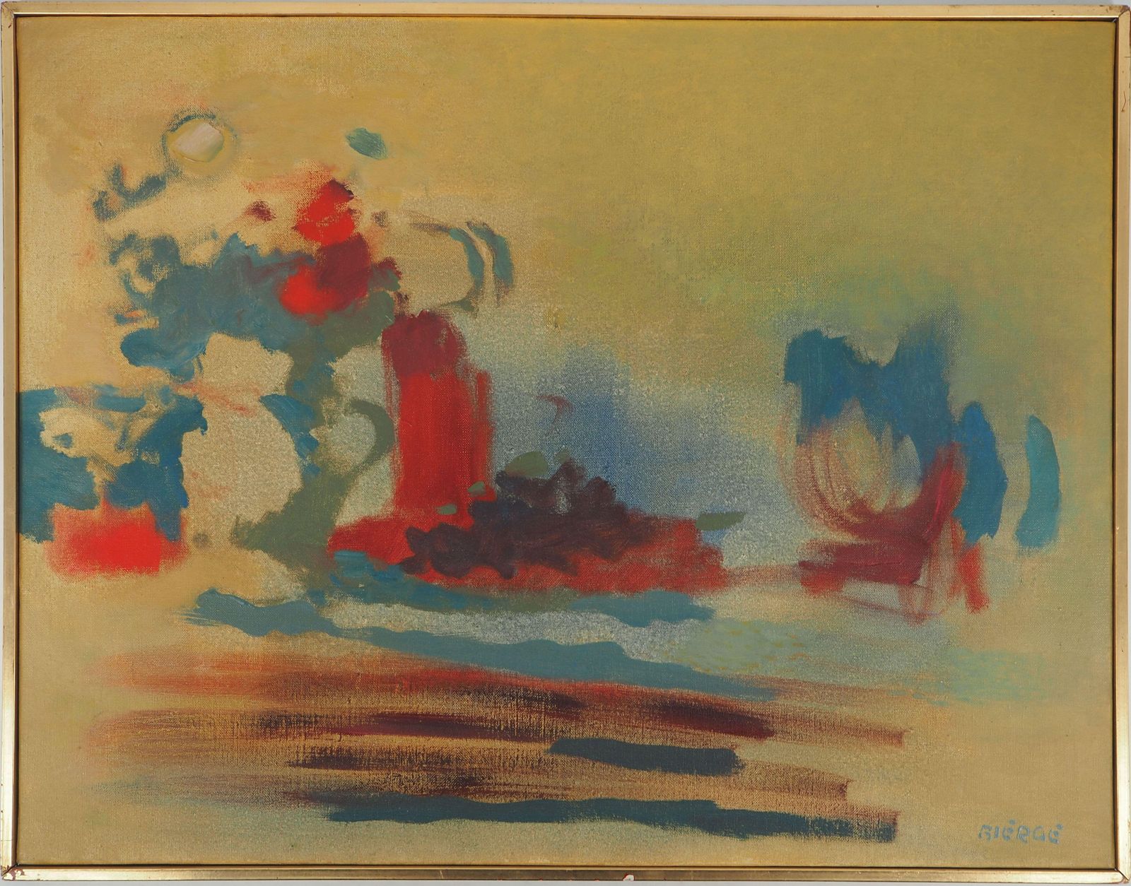 Surrealist Still Life   Original Oil On Canvas, Handsigned 1968