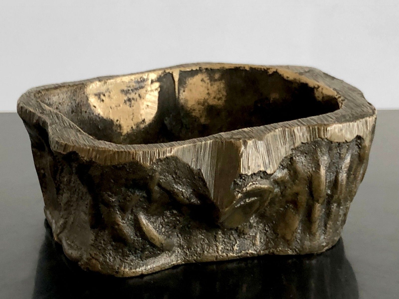 1970 Shabby Chic Sculpture Ashtray Vacuum Bag Brutalist Monique Gerber photo furniture