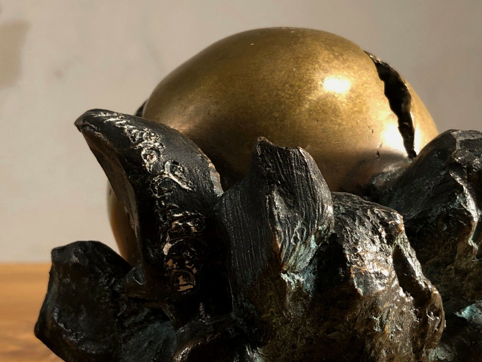 photo furniture 1970 Anita Tullio Sphere Sculpture Bronze Brutalist Postmodernist Shabby Chic