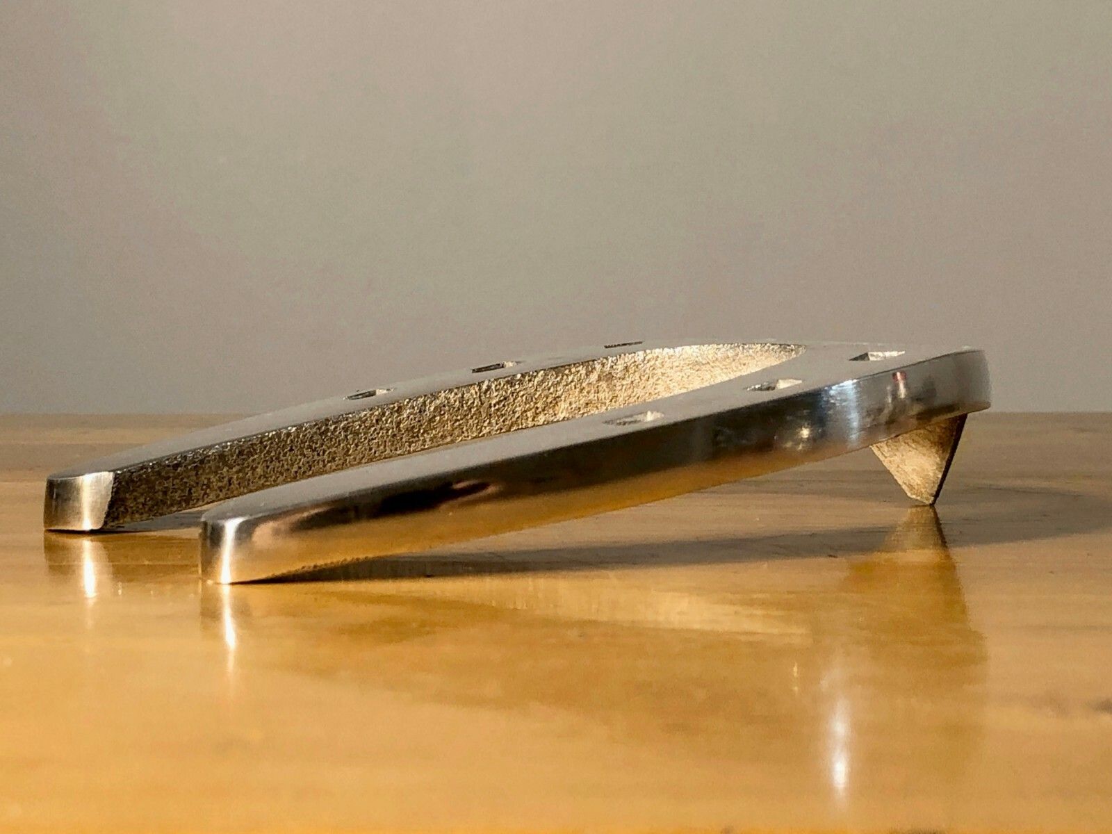 1970 Horseshoe Sculpture Art Deco Shabby Chic Silver Metal Christofle Hermes photo 337.0