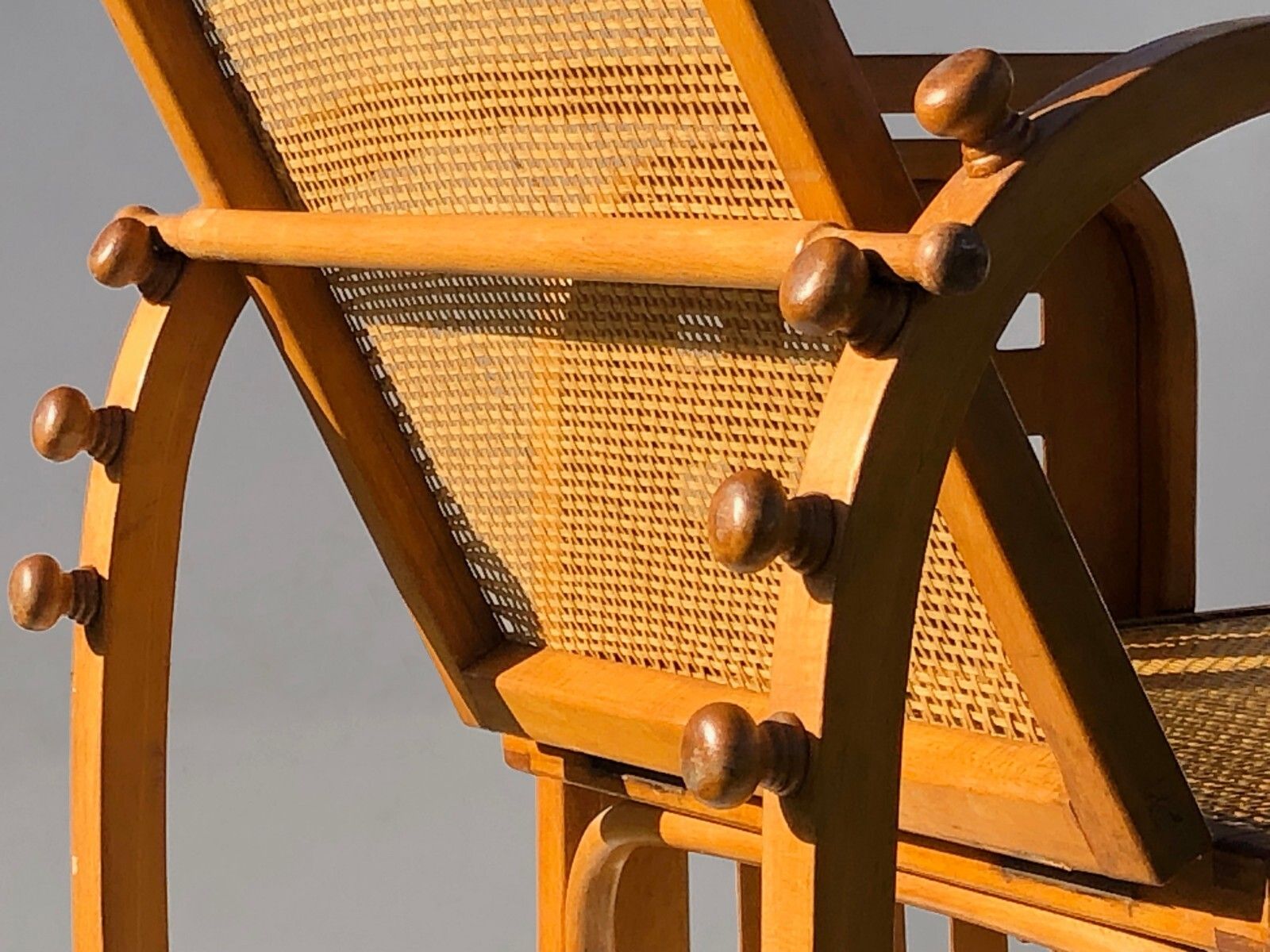 1910 Josef Hoffmann Armchair "Sitting Machine" Viener Werstatte Modernist photo furniture