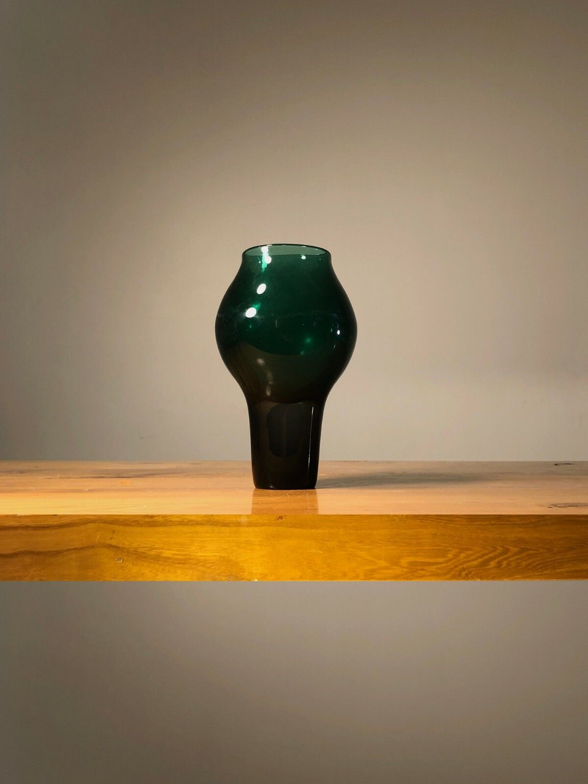 1970 Modernist Murano Venini Dansk Freeform Glass Sculpture Vase Scandinavian