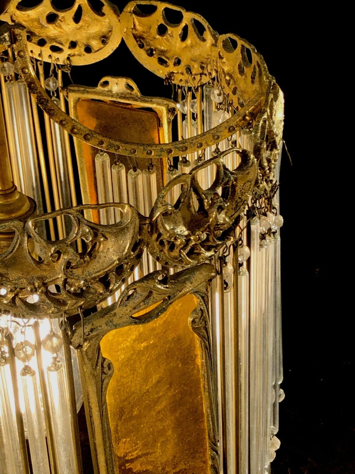 1900 1960 Hector Guimard Chandelier Art Deco New Shabby Chic Neo Classical photo 6737.0