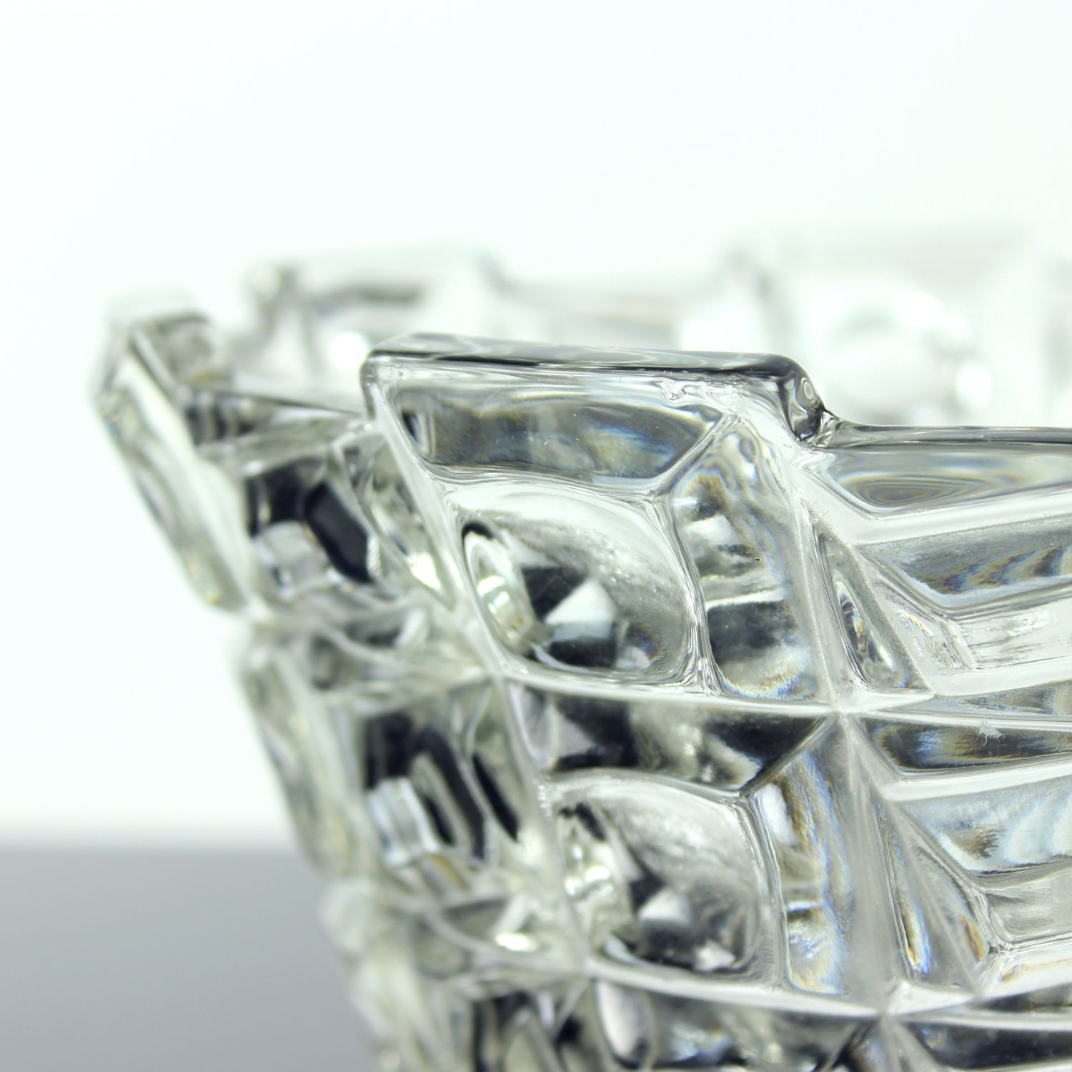 photo furniture Set Of Two Art Deco Pressed Glass Bowls By Libochovice, Czechoslovakia, 1930s