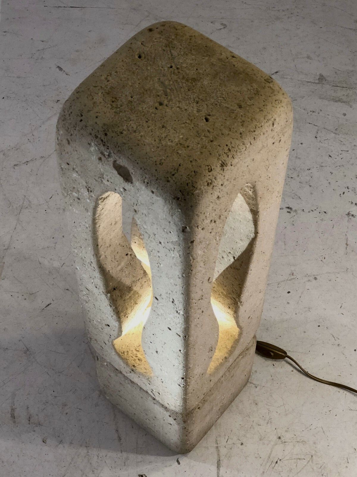 1970 Albert Tormos Large Lamp Modernist Folk Art Brutalist Free Form photo Lighting