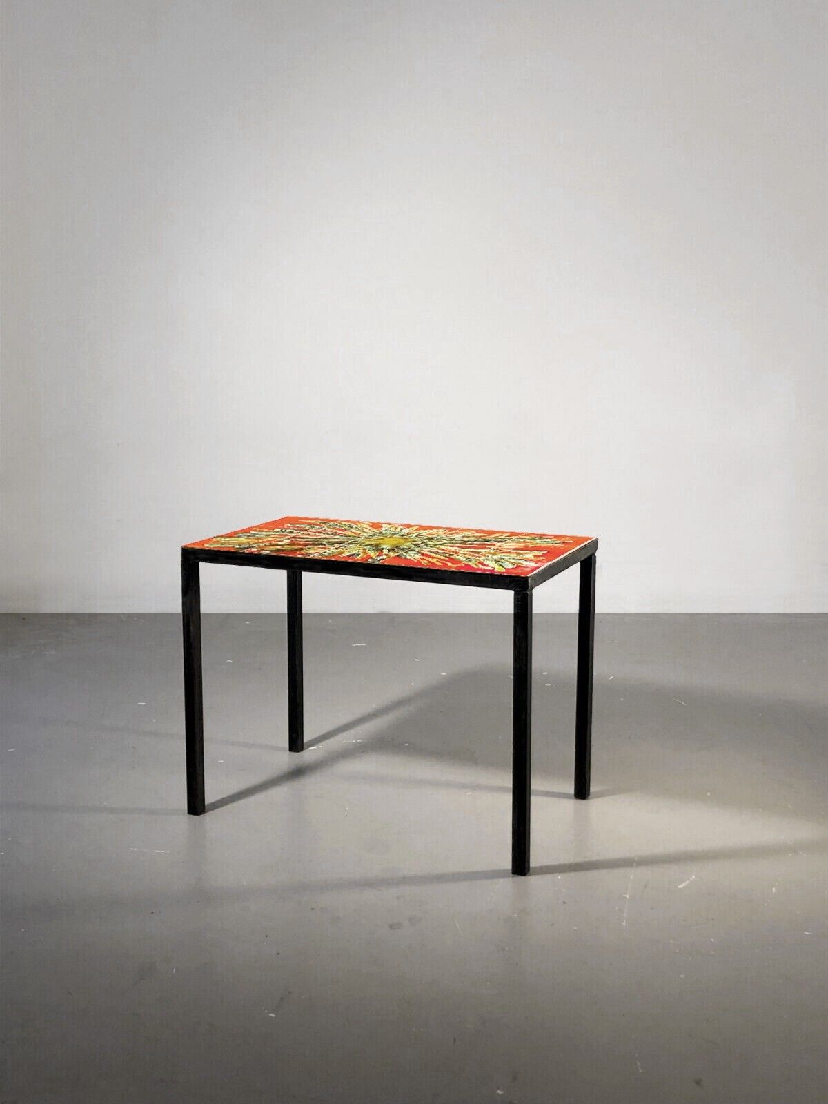 1950 Vallauris Modernist Abstraction Lyrical Ceramic Bass Table Belarti